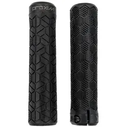 Prologo Lenkergriffe Proxim Hexa Kraton 32mm schwarz - Fahrradgriffe aus Kraton mit ergonomischem Design für optimalen Grip und Komfort beim Radfahren.