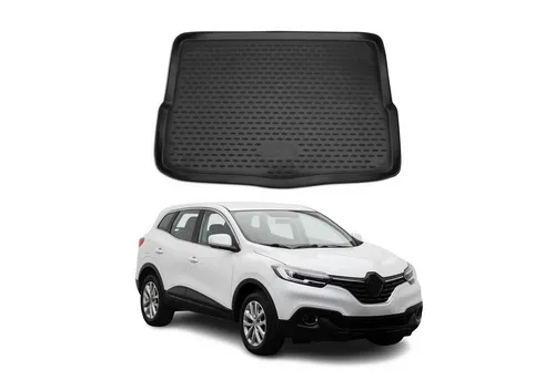 OMAC Kofferraumwanne Schwarz für RENAULT Kadjar (HA, HL) - Fußmatten, Teppiche & Laderaumwannen - Rutschfeste TPE Kofferraumwanne für optimalen Schutz und perfekte Passform im RENAULT Kadjar ab 2015.
