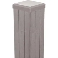 GroJaFertigzaun WPC-Pfosten Bi-Color Sand 2.400 mm - Gartenzäune, langlebig und pflegeleicht, ideal für eine moderne und stilvolle Einfriedung Ihres Gartens.