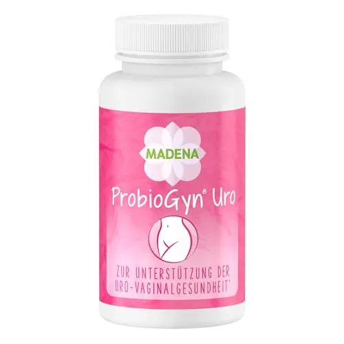 MADENA ProbioGyn Uro - Probiotika für die Uro-Vaginalgesundheit - Probiotika Lactobacillus für Frauen, unterstützt die Schleimhäute und Uro-Vaginalgesundheit mit 5 speziellen Bakterienstämmen und Cranberryextrakt.