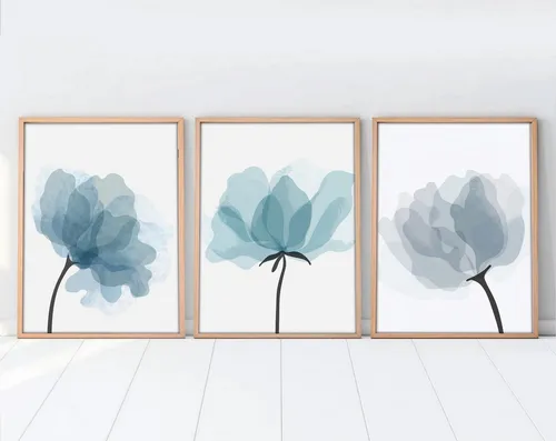 Wallity Leinwandbild Painting: 100% MDF (Thickness: 3 mm), 50 x 70 cm (3 Pieces) E1506, (3 St)