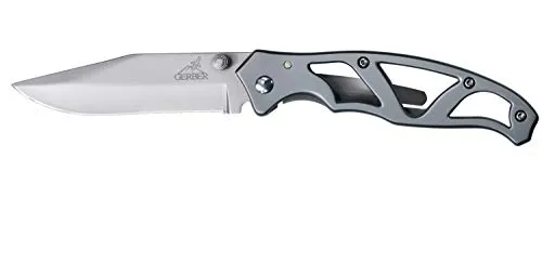 Gerber Paraframe I Klappmesser 7,6 cm - Klappmesser für Alltag und Outdoor, mit scharfer 7,6 cm Klinge, leichtem Edelstahl-Griff und praktischem Taschenclip für einfache Aufbewahrung.