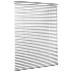 ventanara Jalousie Alujalousie ohne Bohren Jalousie Klemmfix Jalousette inkl. Klemmträger silberfarben 95 cm x 130 cm