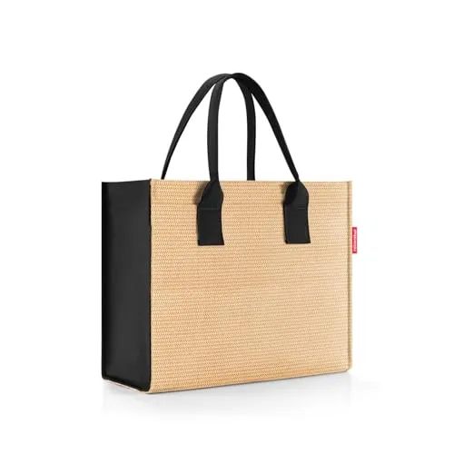 reisenthel Daily Shopper Umhängetasche raffia black - Handtaschen mit edlem Korb-Design, hochwertigem Material und durchdachter Innenaufteilung für optimale Organisation und stilvolle Auftritte.