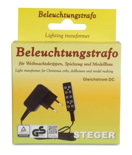 Riffelmacher Beleuchtungstrafo 5-Fach Verteiler | Für LED & Birnchen | Netzteil für Krippen & Modellbau | Weihnachtsbeleuchtung Zubehör | 78530