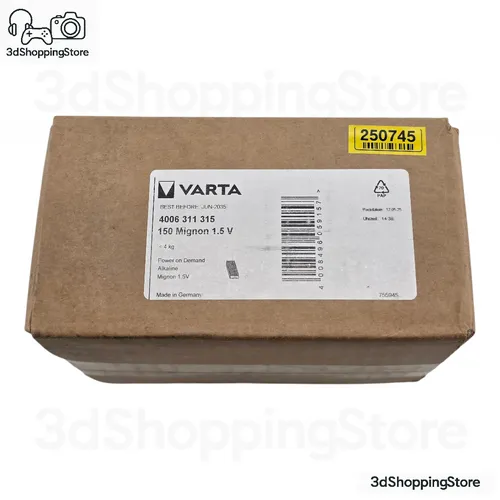 VARTA AA Mignon Alkaline Batterien 1,5V 150 Stück Großpack Made in DE Original