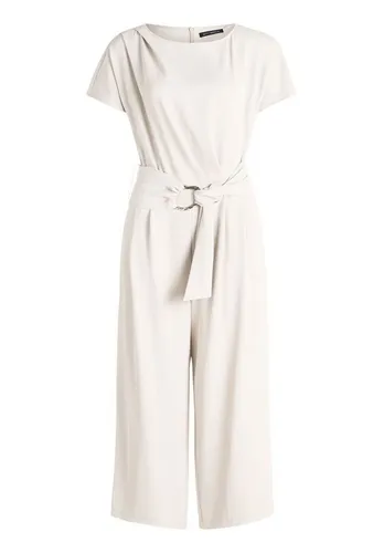 Betty Barclay Damen Jumpsuit mit Eingrifftaschen 42, Grau Beige - Eleganter Damen Jumpsuit mit praktischen Eingrifftaschen, ideal für vielseitige Anlässe. Figurumspielender Schnitt und femininer U-Boot-Ausschnitt sorgen für einen stilvollen Auftritt.