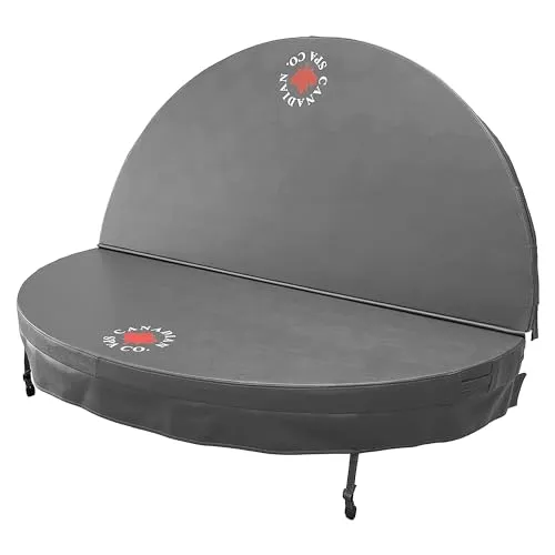 CANADIAN SPA CO. Runde Poolabdeckung Ø 203 cm - Poolabdeckungen, wasserdicht und UV-beständig, bieten optimalen Schutz vor Witterung und Schmutz, während die Isolierung die Wärme im Hot Tub effizient bewahrt.