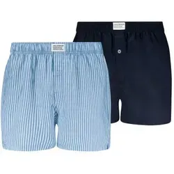 Levi's 2P Men Woven Boxer Marine/Blau Baumwolle Large Herren - Bequeme Levi's Boxershorts aus 100% Baumwolle für optimalen Tragekomfort. Mit elastischem Bund und klassischer Passform – ideal für den Alltag. Pflegeleicht und in verschiedenen Größen erhältlich.