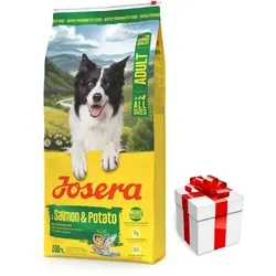 Josera Salmon & Potato Hundefutter | 12,5 kg - Alleinfuttermittel für Hunde mit schmackhaftem Lachs und Kartoffeln, ideal für empfindliche Hunde und für eine ausgewogene Ernährung.