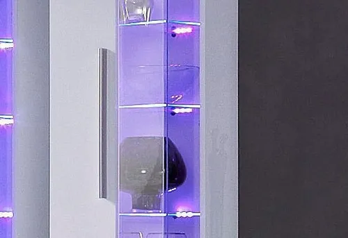 Places of Style LED Glaskantenbeleuchtung mit Farbwechsler - Glaskantenbeleuchtung für stilvolle Akzente, fest integrierte LED mit Farbwechsler und verstellbaren Spots, ideal für modernes Wohnen.