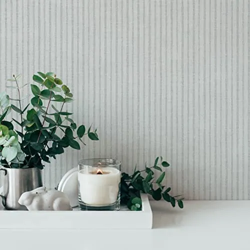 Streifentapete Creme Grau - A.S. Création Maison Charme 390763 - Vliestapete mit modernem Streifen-Design, ideal für jeden Raum. Einfach anzubringen dank ansatzfreier Verarbeitung. Made in Germany mit RAL- und FSC-Zertifizierung.