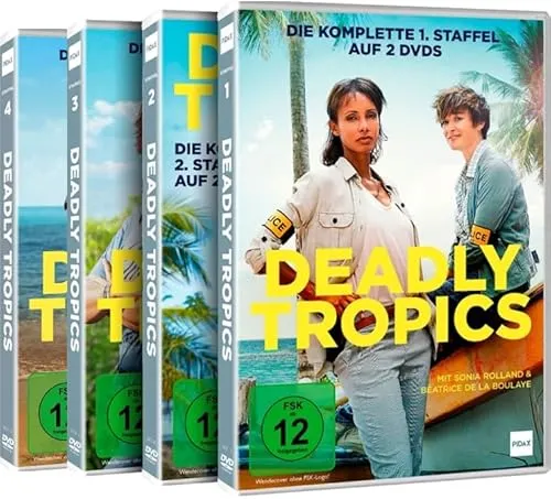 Deadly Tropics (Staffel 1 bis 4) 32 Folgen der populären Krimiserie (OT:Tropiques criminels) zzgl. Mary Higgins Clark Krimi Thriller [9 DVDs]
