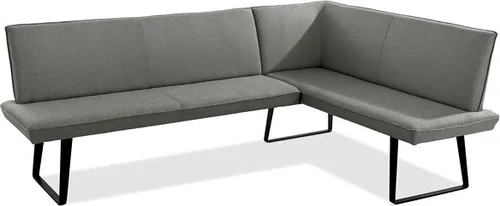 Niehoff Elba Eckbank Stahl Links Alpine Beige - Gartenbank aus 100% Olefin, wetterfest und ideal für gemütliche Stunden im Garten oder auf der Terrasse.