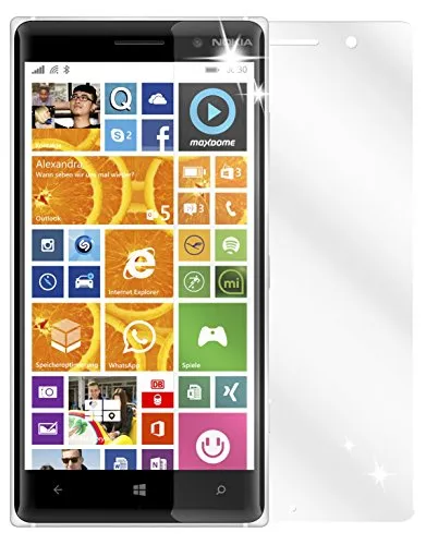 dipos I 2X Schutzfolie klar kompatibel mit Nokia Lumia 830 Folie Displayschutzfolie