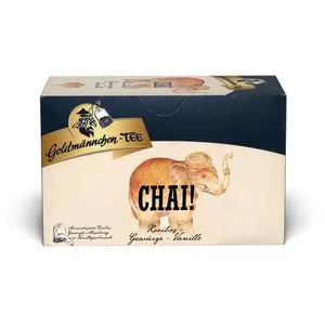 CHAI! Goldmännchen Tee 20 Beutel Packung Rooibos Gewürze Vanille 6,23€/100g