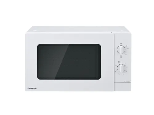 PANASONIC NN-SM21QWEPG Mikrowelle (800 Watt) - Mikrowelle freistehend mit 800 Watt, einfache Bedienung durch Drehregler und fünf Mikrowellenstufen für vielseitige Garmethoden.