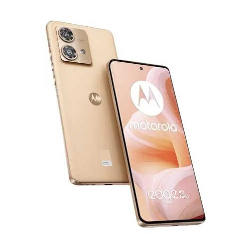Motorola Moto Edge 40 Neo Peach Fuzz Smartphone - Smartphone mit 6,55 Zoll Display, 50 MP Kamera und 5G Unterstützung. Ideal für leistungsstarke Anwendungen und beeindruckende Fotos.