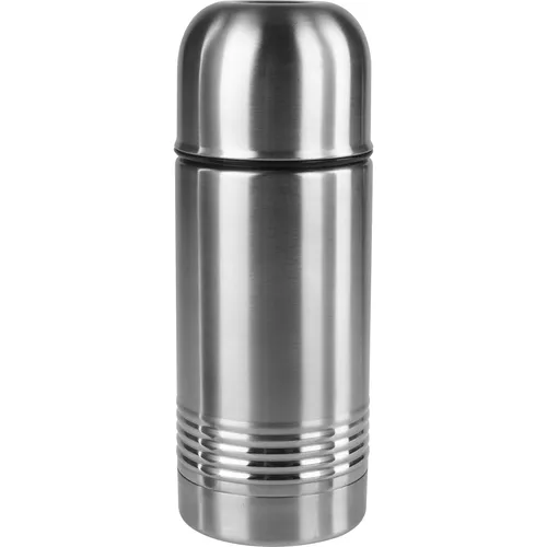 Emsa Thermosflasche Senator 618351600, 0,35 l Edelstahl Isolierflasche - Thermobehälter mit 0,35 l Fassungsvermögen, 12 h heiß und 24 h kalt, 100% dicht dank Safe Loc Klappverschluss, Deckel als Trinkbecher nutzbar, robust und leicht zu reinigen.