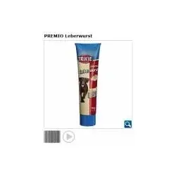 TRIXIE Hundeleckerli PREMIO Hunde-Leberwurst 110g - Glutenfreie Belohnung für Hunde - Hochwertige Hunde-Leberwurst ohne Getreide und Zucker, ideal für Training und als schmackhafte Belohnung. 100% natürliche Zutaten für ein glückliches Hundeleben.