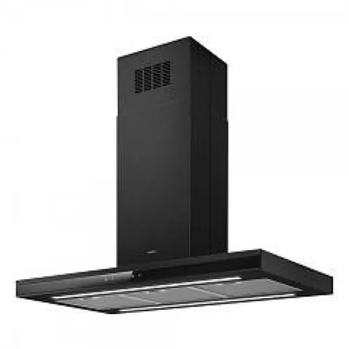 Elica Adele Is Bl Mat Abzugshaube Insel 90X60CM Schwarz - Dunstabzugshaube mit Energieeffizienzklasse A, ideal für moderne Küchen, sorgt für optimale Luftqualität und elegantes Design.