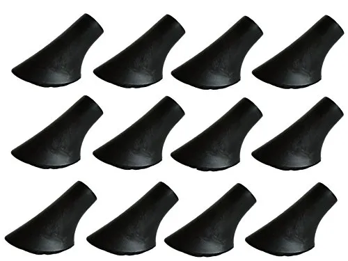 MIGHTY PEAKS 12 Stück / 6 Paar Nordic Walking Stöcke Gummipuffer X-4GT für alle gängigen Nordic Walking Wanderstöcke - für den Nordic Walking Stock mit einen Durchmesser von 10mm