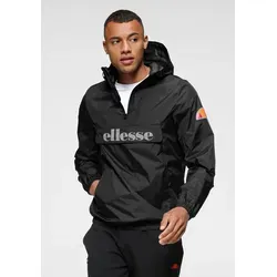 Ellesse Windbreaker ACERA OH JACKET - Leichte Übergangsjacke schwarz XS (44) - Funktionsjacke mit verstellbarer Kapuze und praktischen Taschen, ideal für wechselhaftes Wetter. Sportlicher Schnitt und hoher Kragen bieten optimalen Schutz.