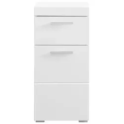 Unterschrank INOSIGN "Avena" in Weiß Hochglanz - Waschbeckenunterschrank mit 1 Schublade und 1 Tür, ideal für platzsparende Aufbewahrung im Bad – modernes Design in Weiß Hochglanz, pflegeleicht und einfach zu montieren.