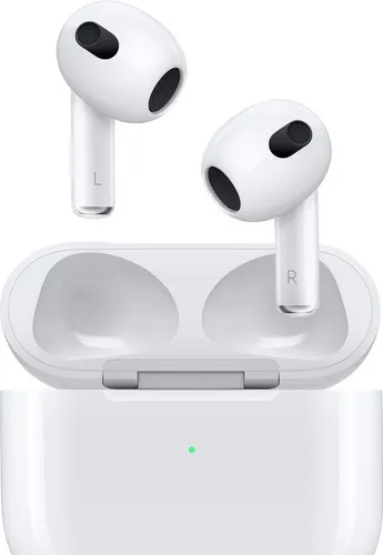 Apple AirPods (3. Generation) - Kabellose In-Ear Kopfhörer - Kopfhörer mit IPX4 Schutz, 30 Stunden Akkulaufzeit und schneller Verbindung über Bluetooth 5.0. Ideal für Musik und Anrufe, funktioniert mit Apple Siri.