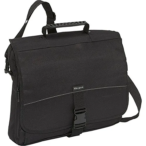 Targus Basic-TCM004US Laptoptasche, 39,6 cm (15,6 Zoll), Schwarz, Schwarz, Basic Messenger