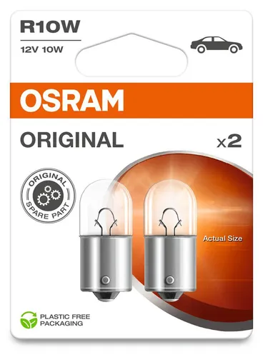OSRAM ORIGINAL R10W BA15s 12 V/10 W (2er Blister)