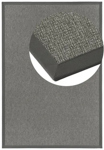 Teppich DEKOWE "Basic S2 Twill", platinfarben, 67x133 cm - Robuster Naturino-Teppich für Innen- und Außenbereiche. Pflegeleicht und langlebig, ideal für Flur, Küche oder Balkon. Wetterfest und einfach zu reinigen – auch mit Hochdruckreiniger.