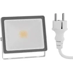ledscom.de LED Gartenstrahler FLIN für außen, IP66, Stecker, 11,5 W, 837lm, warmweiß
