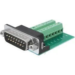 DELOCK 65275 - Sub-D 15 Pin Stecker > Terminalblock 16 Pin