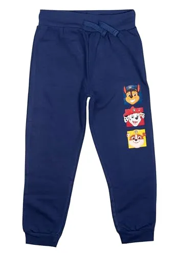 Paw Patrol Jogginghose für Jungen - Kinder Trainingshose Sweathose Hose Blau (DE/NL/SE/PL, Numerisch, 122, 128, Regular, Blau)