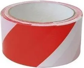 Absperrband rot-weiß 100m, 48mm breit, Kunststoff