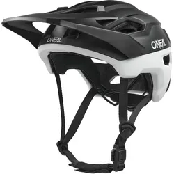 O'NEAL Trailfinder Evo Solid Fahrradhelm - Matt Schwarz/Weiß - S/M - Sicher und flexibel unterwegs mit dem O'NEAL Trailfinder Evo Helm. Hohe Qualität und Komfort vereint in einem stylischen Design. Perfekt für Enduro und Trailriding, ausgestattet mit innovativer Inmold-Technologie für beste Belüftung und Sicherheit.