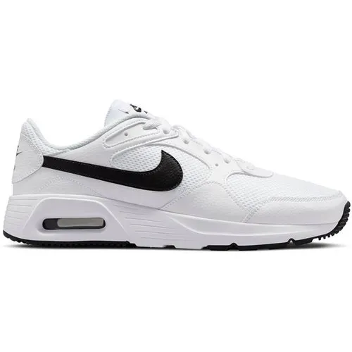 Nike Air Max SC Herrenschuhe - Weiß/Schwarz, Größe 42.5 EU - Herren-Sneaker mit Dri-FIT-Material für optimale Schweißableitung, ideal für aktive Männer, die Komfort und Stil suchen.