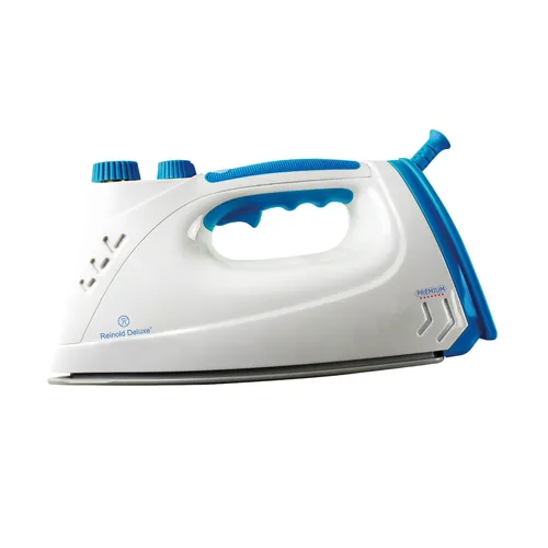 Reinold Deluxe Dampfbügeleisen Blau - 800W Sparwunder, Premium Keramiksohle für professionelles Bügeln und umweltschonende Energieeffizienz