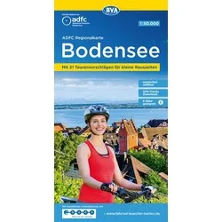 ADFC-Regionalkarte Bodensee, 1:50.000, reiß- und wetterfest, mit kostenlosem GPS-Download der Touren via BVA-website oder Karten-App: Mit 21 ... Rauszeiten (ADFC-Regionalkarte 1:50.000)