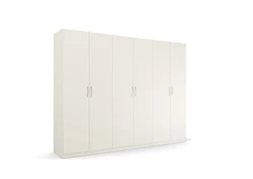 Drehtürenschrank RAUCH "Pure by Quadra Spin" - Kleiderschrank in alpinweiß (B:271cm, H:210cm, T:54cm) aus Holzwerkstoff, bietet viel Stauraum und ist pflegeleicht. Made in Germany mit 10 Jahren Herstellergarantie.
