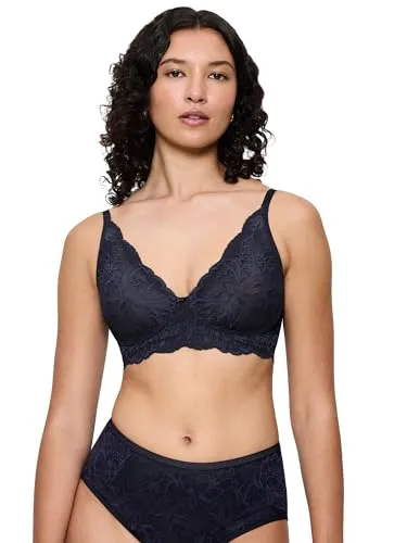 Bügelloser BH TRIUMPH "Amourette Charm T", Damen, Gr. 85, Cup D - Funktionsunterwäsche, eleganter bügelloser Spitzen-BH mit natürlichem Look, der Tragekomfort und Bewegungsfreiheit bietet. Perfekt für den Alltag, unsichtbar unter der Kleidung.
