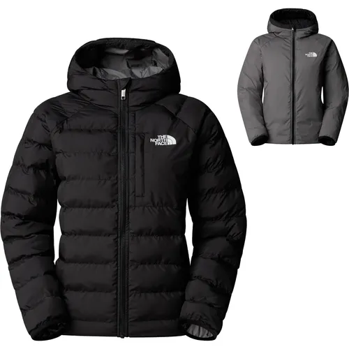 The North Face Boys Reversible Perrito Hooded Jacket - XXL - Outdoor Freizeitjacke für Kinder, wendbar mit 100% recycelter Polyesterfüllung, wasserabweisend und ideal für Abenteuer bei jedem Wetter.