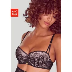 JETTE Push-up-BH Velia in Balconnet-Form, sexy Dessous schwarz 80