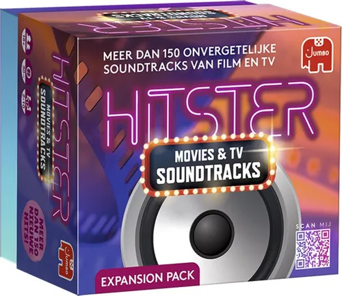 Jumbo Hitster Movies & TV Soundtracks Erweiterungsset - Gesellschaftsspiel für Film- und Musikliebhaber, fördert den Spaß bei Partys und bietet unvergessliche musikalische Momente.