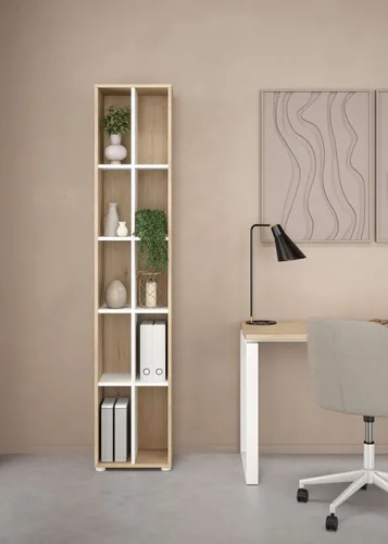 INOSIGN Regal Sign Ablageregal - Modernes Stand- und Wandregal mit Trennwand - Regal für Bücher und Akten, Höhe 200 cm, aus stabiler Spanplatte für Langlebigkeit und modernes Design, ideal für stilvolle Wohnräume.