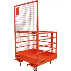 Schefer Arbeitsbühne AB Premium mit Rollen – Mobil & Sicher - Robuste Arbeitsbühne für zwei Personen, mit rutschfestem Boden und Sicherheitsmerkmalen. Ideal für Montagearbeiten, leicht zu transportieren dank Rollen und platzsparend zu lagern.