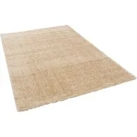 Pergamon Hochflor Teppich, Beige, 200x200 cm - Teppich, Hochflorteppiche & Shaggys, moderner Hochflor Shaggy Teppich mit kuschelig weichem Flor, ideal für gemütliche Wohnbereiche.