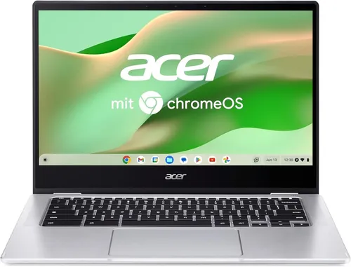 Acer Chromebook Spin 314 (CP314-1HN-C02L) Laptop - Normale Laptop-Computer mit 14" FHD Touch-Display, ideal für schnelle Google Apps Nutzung und bis zu 10 Stunden Akkulaufzeit für mobiles Arbeiten.