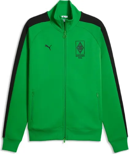 Puma Herren Borussia Mönchengladbach T7 Trainingsjacke - Grün-Schwarz, Gr. L - Stylische Trainingsjacke mit PUMA DNA und Vereinsgeschichte. Ideal für Fans von Borussia Mönchengladbach, bietet Komfort und zeitlosen Style für den Alltag.